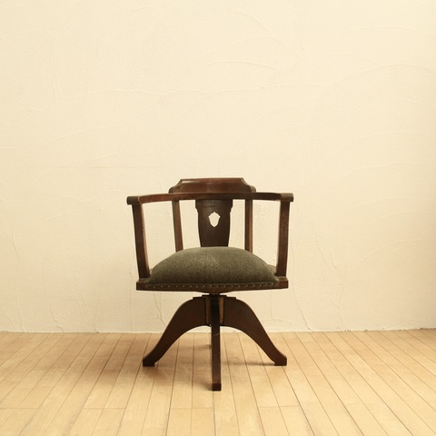 アンティーク ドクターチェア 木製 回転椅子 アンティーク 木製