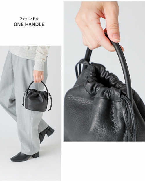 Aeta アエタ DA109 HANDLE POUCH MINI ディアレザー ハンドル ミニ