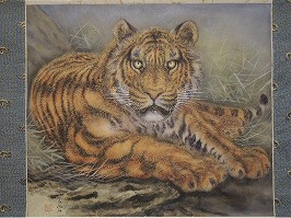 模写/谷文晁/六歌仙図/佐竹永陵の桐極箱付/布袋屋掛軸HF-21 模写/谷