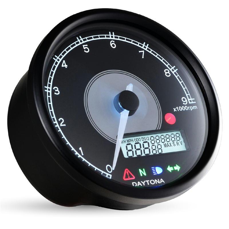 デイトナ VELONA 48パイ タコメーター9000rpm DAYTONA（バイク用品