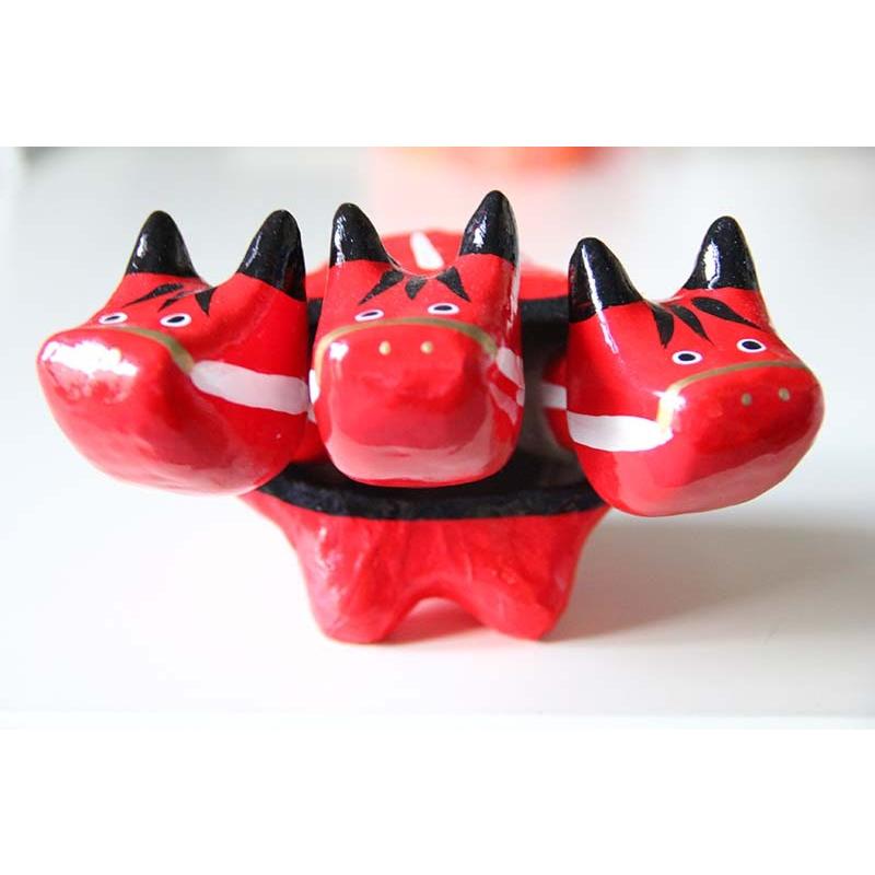 神獣ベコ ケルベコス 張り子 工芸品 ウワサの神獣が会津の職人の手で