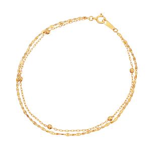 ジュエリーツツミ K18イエローゴールドアンクレット : ジュエリー