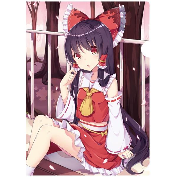 東方project 霊夢 メイド服 美少女 クリアファイル VZ7 23663-1.jpg