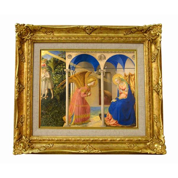 世界の名画 フラアンジェリコ 受胎告知 ジクレーキャンバス複製画 豪華