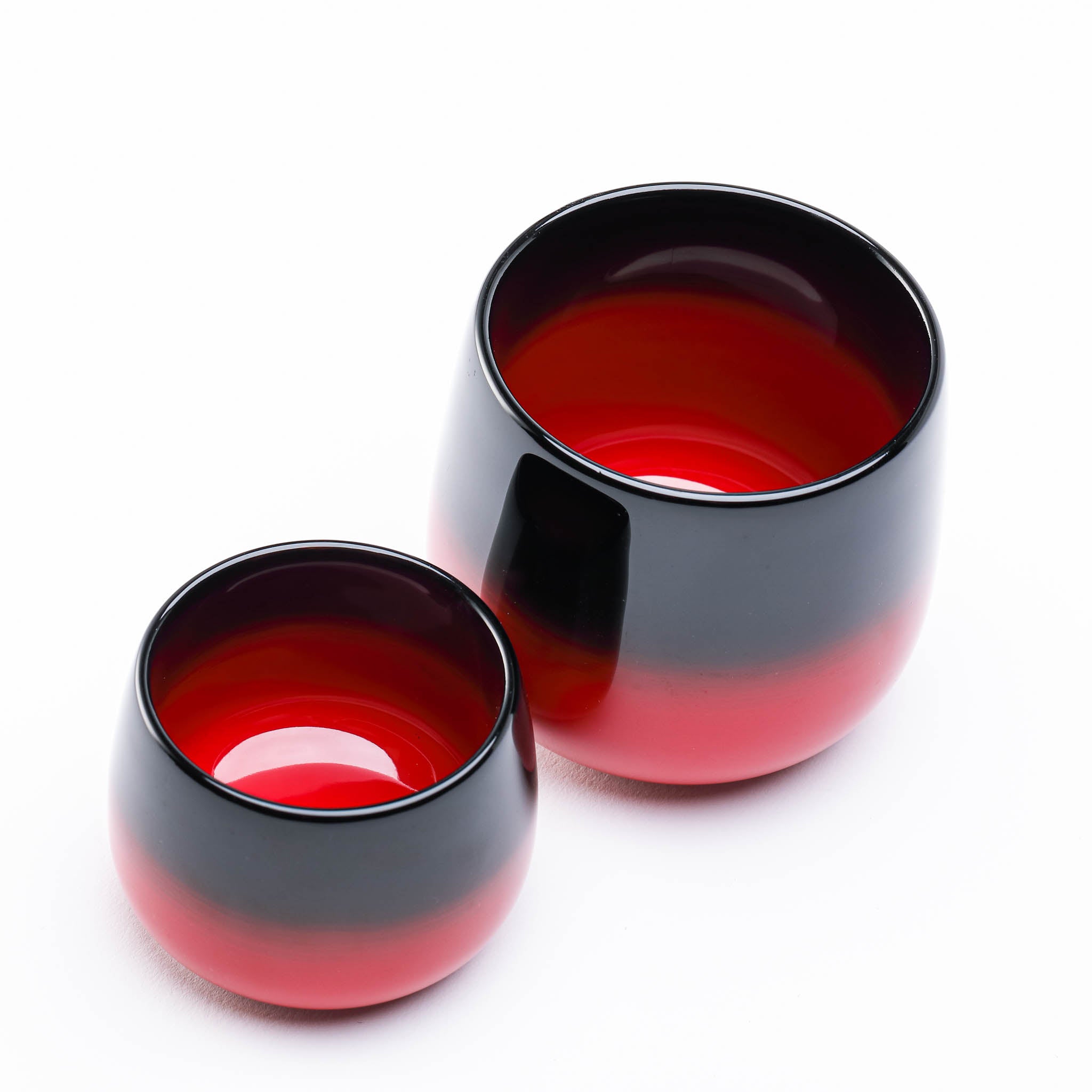 輪島塗 | ゆらりカップ 大 | 黒赤ぼかし | 田谷漆器店【ご納品まで