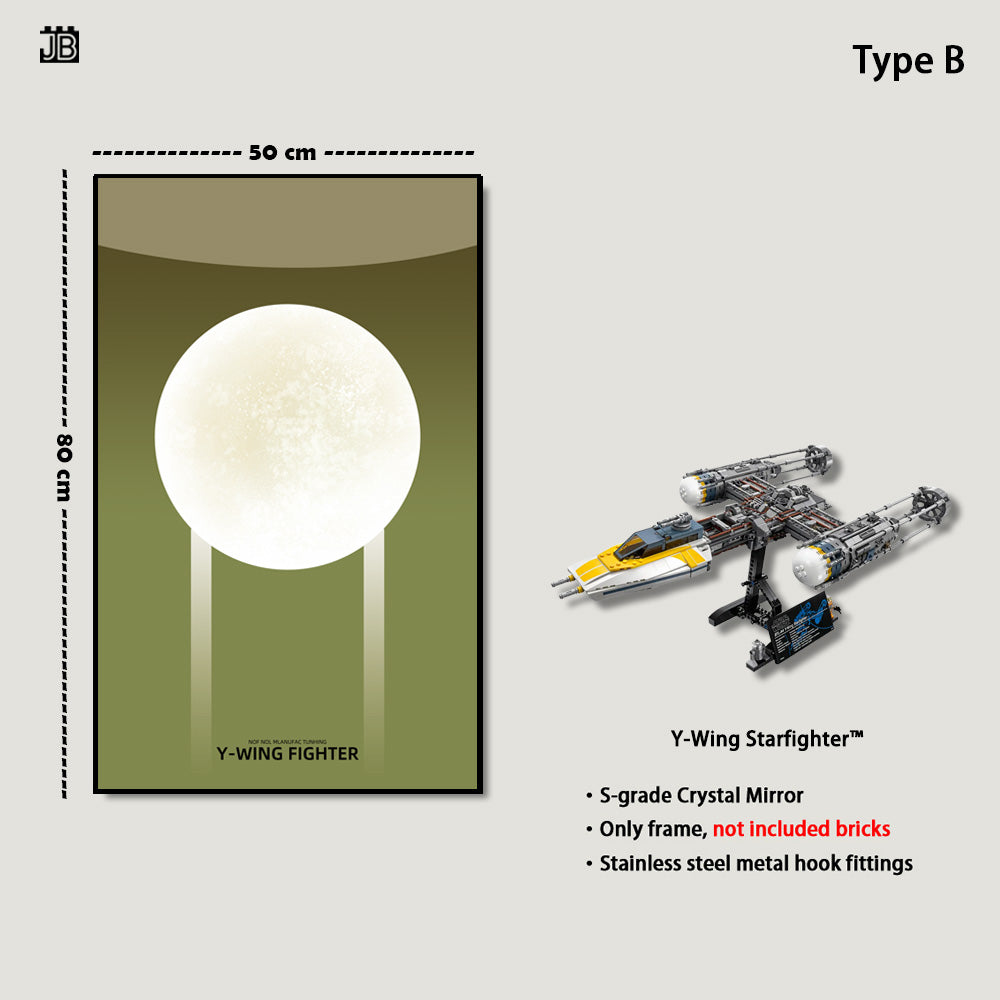Wall frame for LEGO® Star Wars™ 75181 Y-Wing Starfighter™