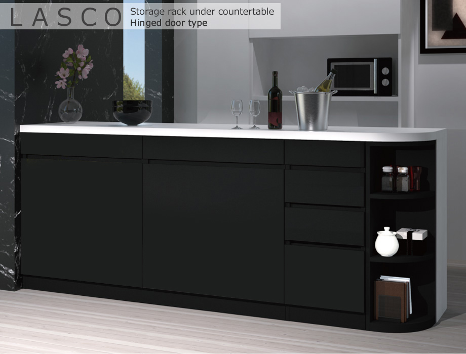 セミオーダーカウンター下収納LASCO（ラスコ） 開き戸キャビネット 幅