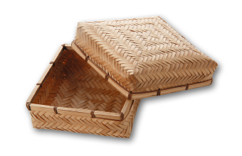 竹製網代籠 [B31599]