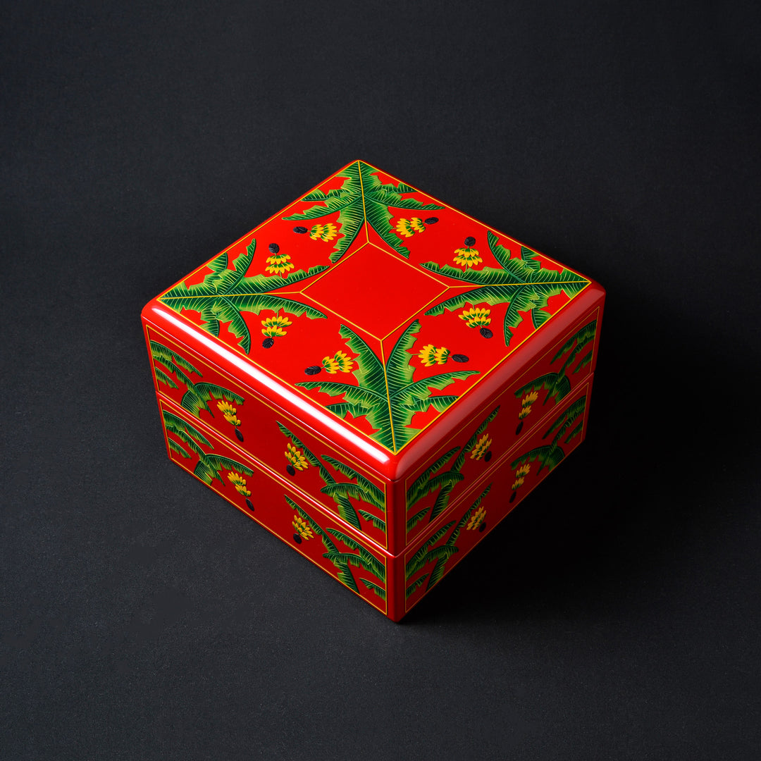 骨董品寿雲刀漆器茶櫃 角丸四角箱