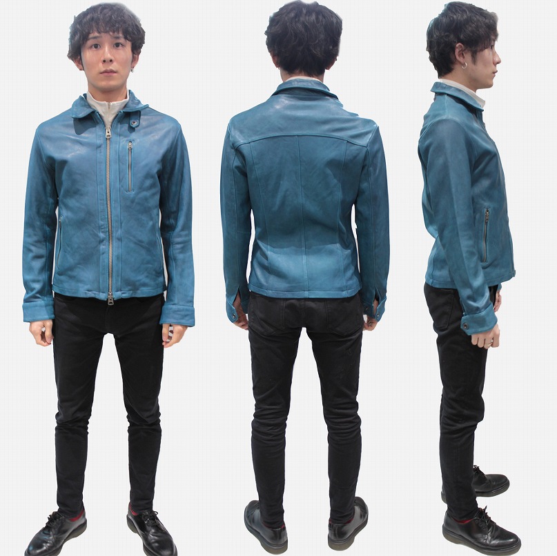 AVIREX ブラック シングルライダースジャケット L 6161063 羊革