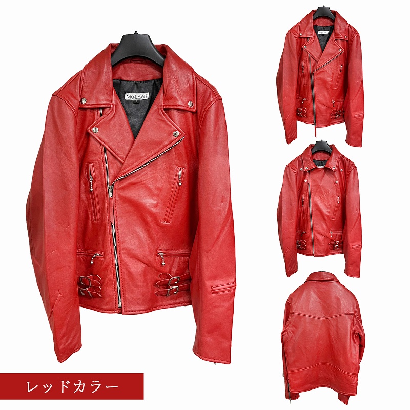 ZARA 赤 ライダース ZARAのライダースジャケット赤 ノーアイディー 赤