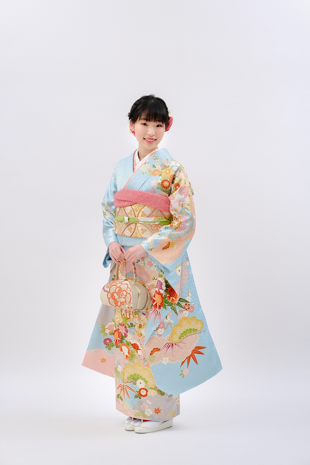 高級な十日町友禅振袖レンタル】 十日町友禅の高級振袖（吉澤織物
