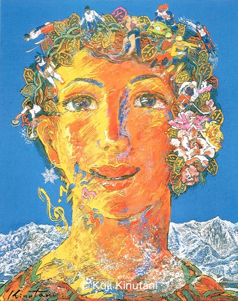 銀嶺の女神 | 画家 絹谷幸二 公式サイト｜PAINTER KOJI KINUTANI