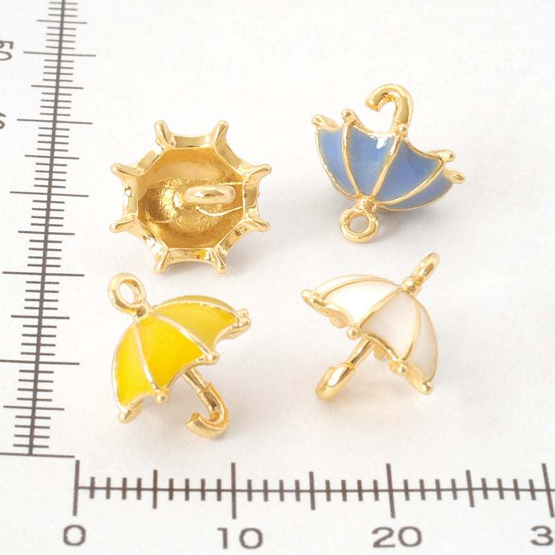 アンティークの傘と星の模様の皿3枚セット アンティークの傘と星の模様