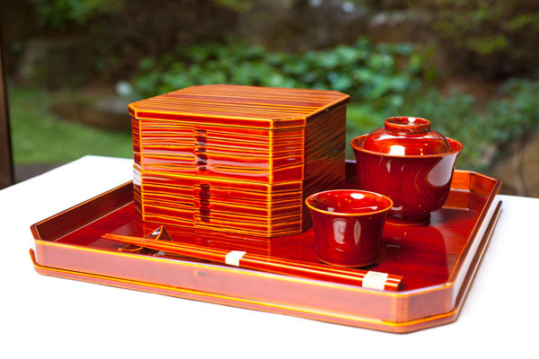 飛騨春慶 漆器 三段重 5.5寸三段重（重箱） - 飛騨春慶塗 （飛騨高山