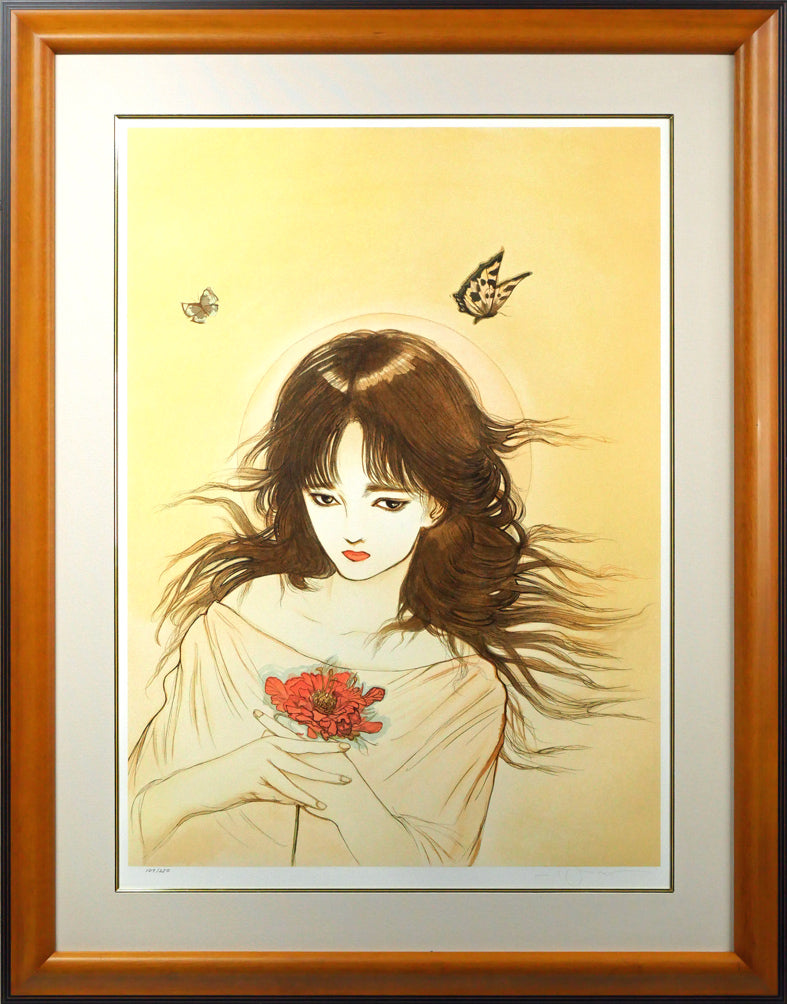 天野喜孝 FF6 版画 絵画 ロック B5サイズ 天野喜孝 リボン ff6 ティナ