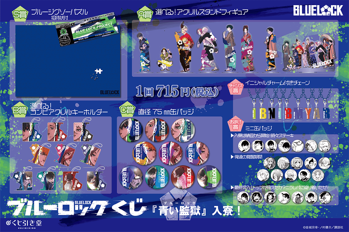 ブルーロック凪くじ引き堂アクスタ缶バッジ凪誠士郎