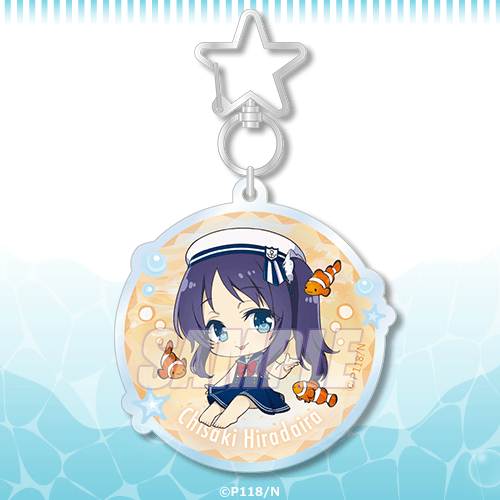 凪のあすから くじ引き堂 くじ D賞 缶バッジ 向井戸まなか 比良平ち