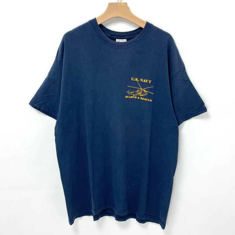 U.S.NAVY SEARCH & RESCURE ネイビー Hanes/ヘインズ ミリタリーT