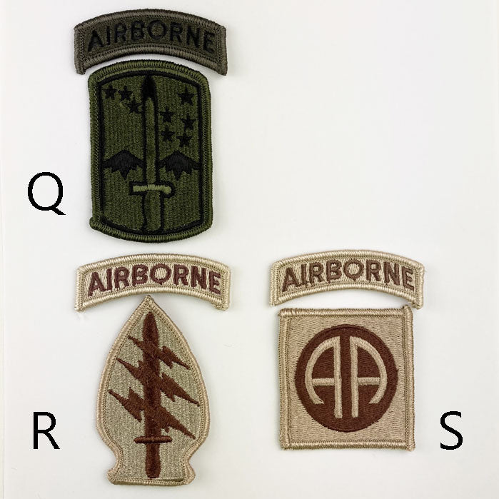 60年代 米軍実物 スクロール AIR BORNE RANGER パッチ 60年代 米軍実物
