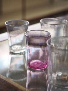 橋村野美知先生 硝子コップ2個セット 新品未使用自宅保管品 橋村野美知