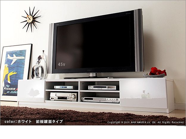 背面収納 TVボード ROBIN〔ロビン〕 幅180cm テレビ台 ローボード