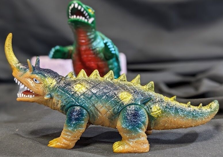 昭和ガメラ＆ギャオス＆バルゴン（日東復刻）未開封新品ソフビ3体セット