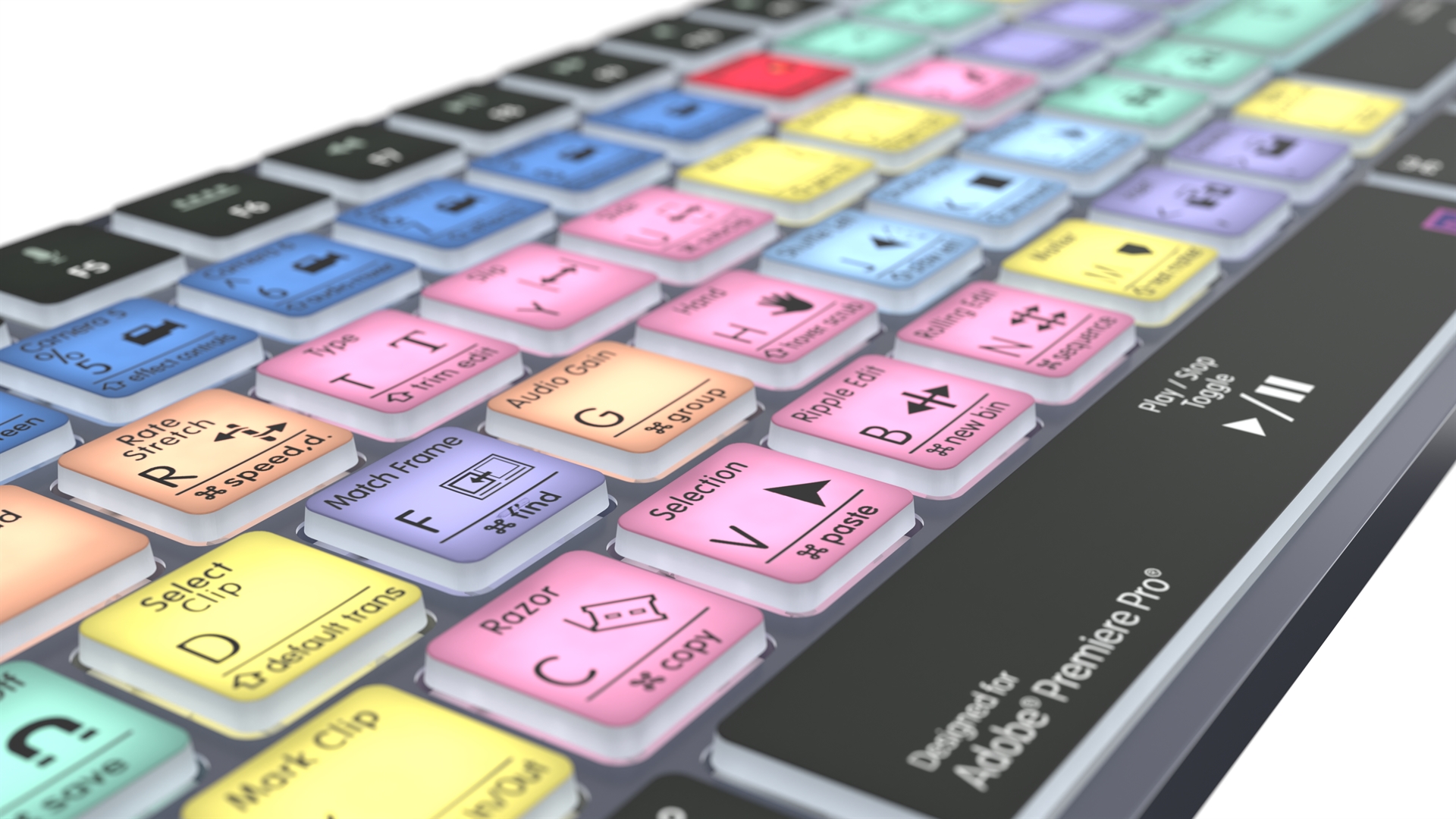 Shortcut keyboard Backlit & Bluetooth - Adobe Premiere Pro - Mac