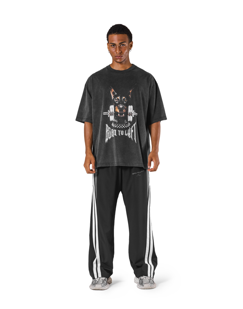 Dog Graphic Vintage Big T-Shirt - Black – LÝFT
