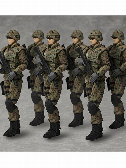 figma/ LittleArmory リトルアーモリー: 自衛隊員 画像に6体写っている