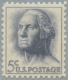 米国アンティーク切手 1861年 使用済 ジョージ・ワシントン 3￠切手