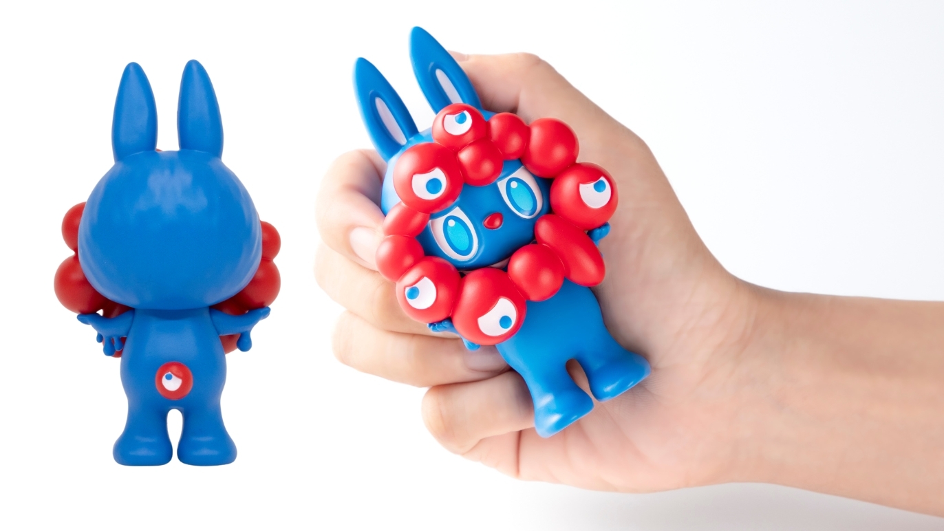 LABUBU MYAKU-MYAKUストラップ付フィギュア ラブブ ミャクミャク 若者