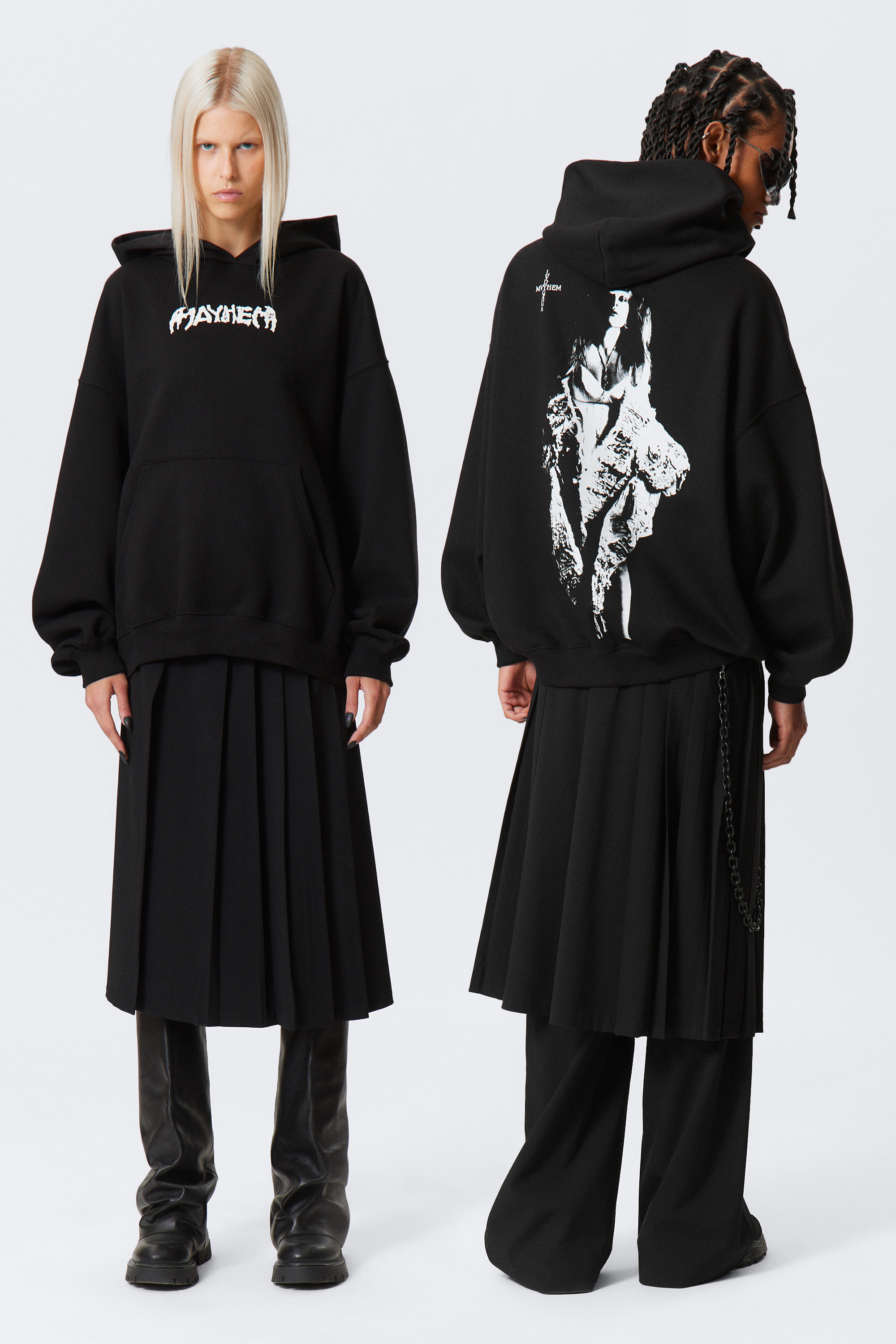 lady gaga hoodie - Off-black | Weekday WW