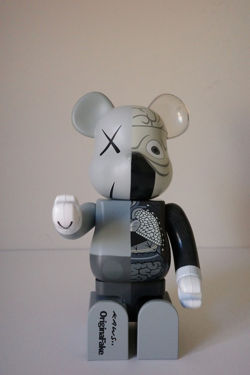 ▷ Kaws X Be@rbrick Original Fake Dissected 400% (Grey) by Kaws