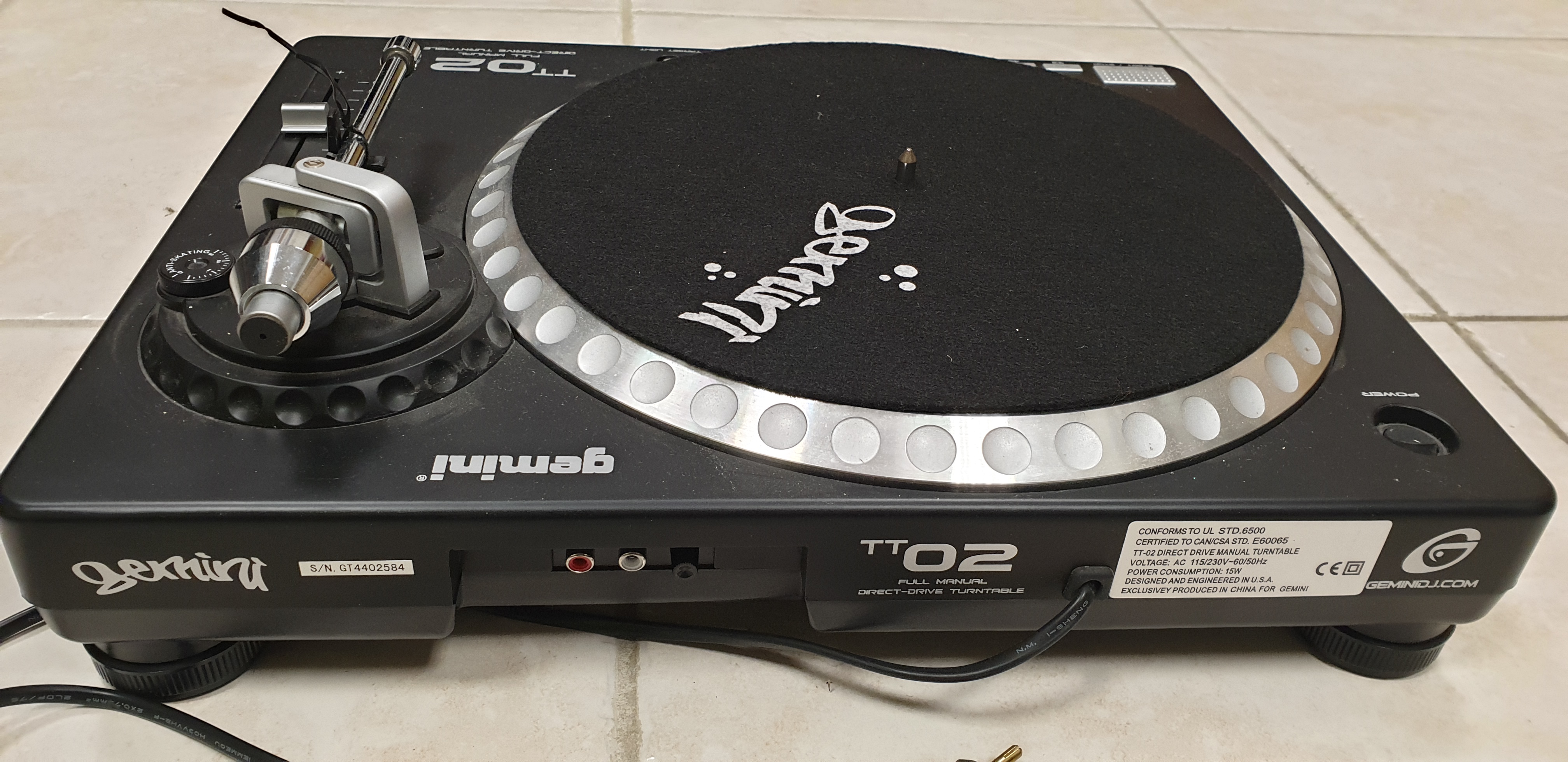 Gemini TT-02 ターンテーブル 動作品 2台セット DJ Gemini TT-02