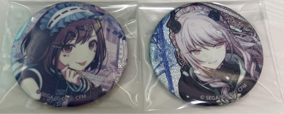 東雲絵名 缶バッジ 6C ディスタンス グリッター グリ缶 プロセカ