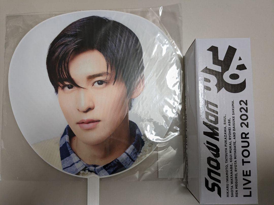 Man 目黒蓮 うちわ ペンライト 目黒蓮 ジャンボうちわ ペンライト