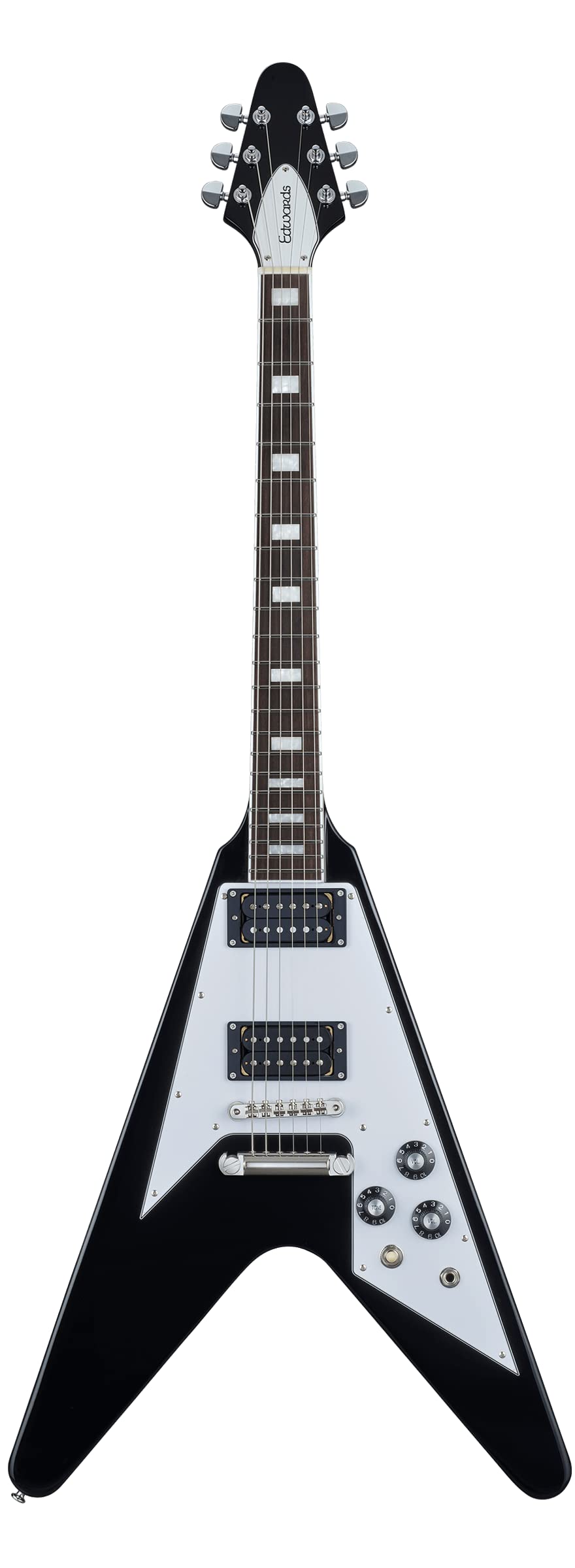 エドワーズ ブラック Vシェイプ ギター edwards