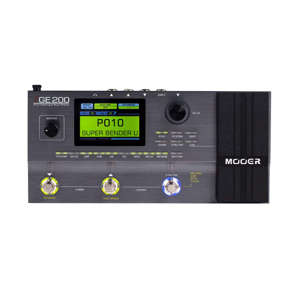 GE200 【17】 Amazon.com: MOOER GE200 Guitar Amp Modelling Multi
