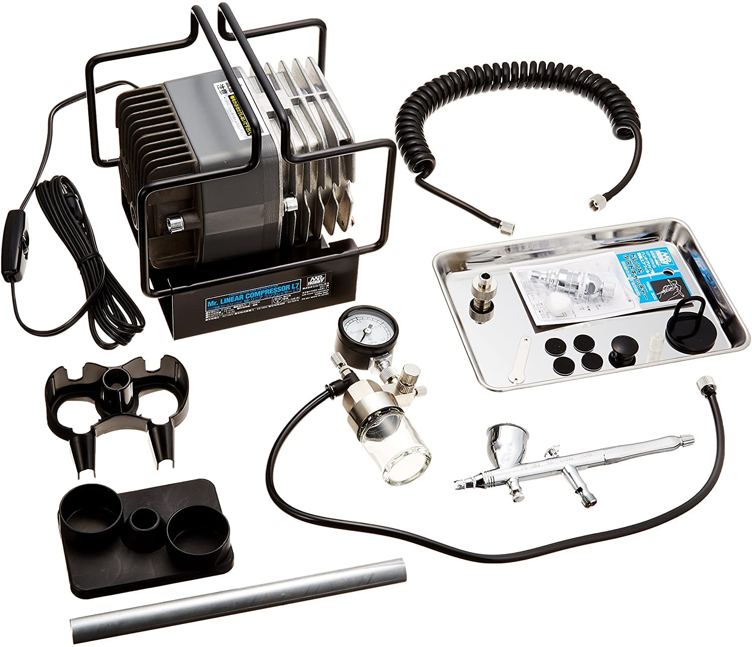 L7コンプレッサーエアブラシセット＆YAMAZEN YD-180 ほか L7