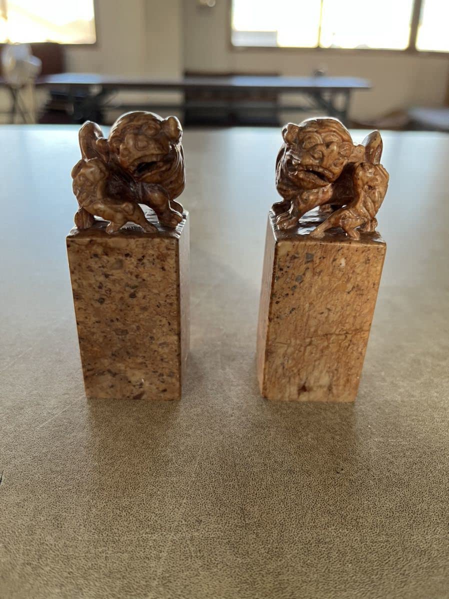 ♥中国 石製 印材 【犬】 篆刻 印鑑 骨董 古玩 【公式通販】