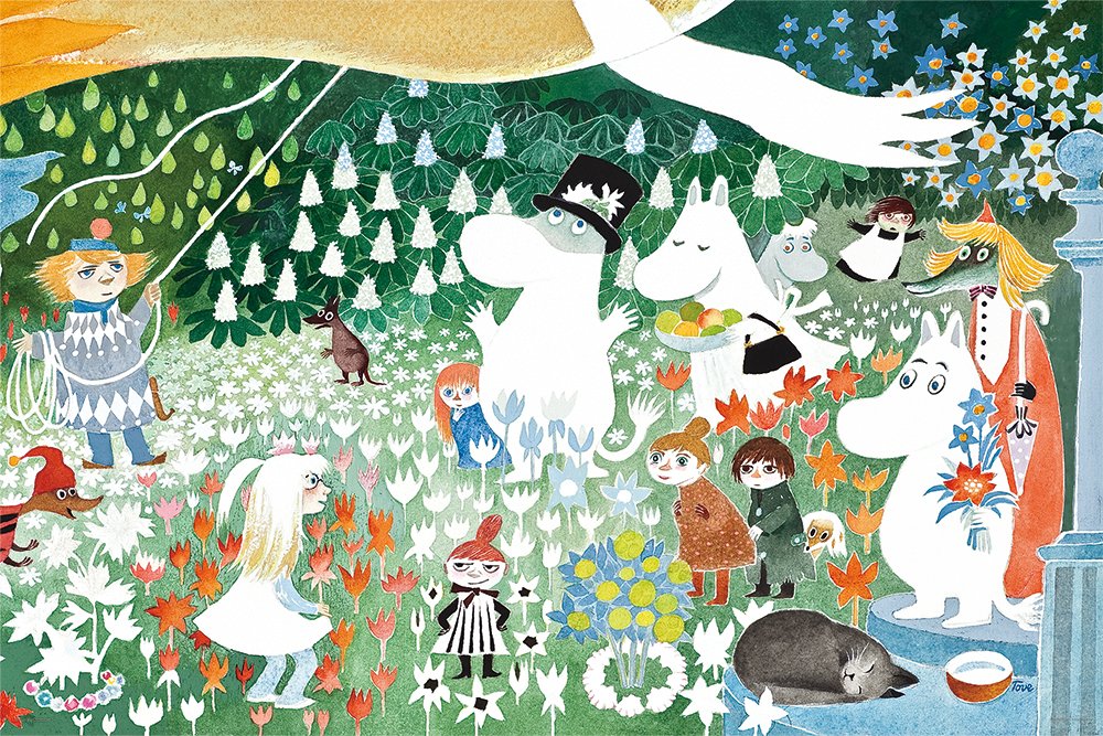 Moomin ムーミン ジグソーパズル ムーミンファミリー 1000ピース