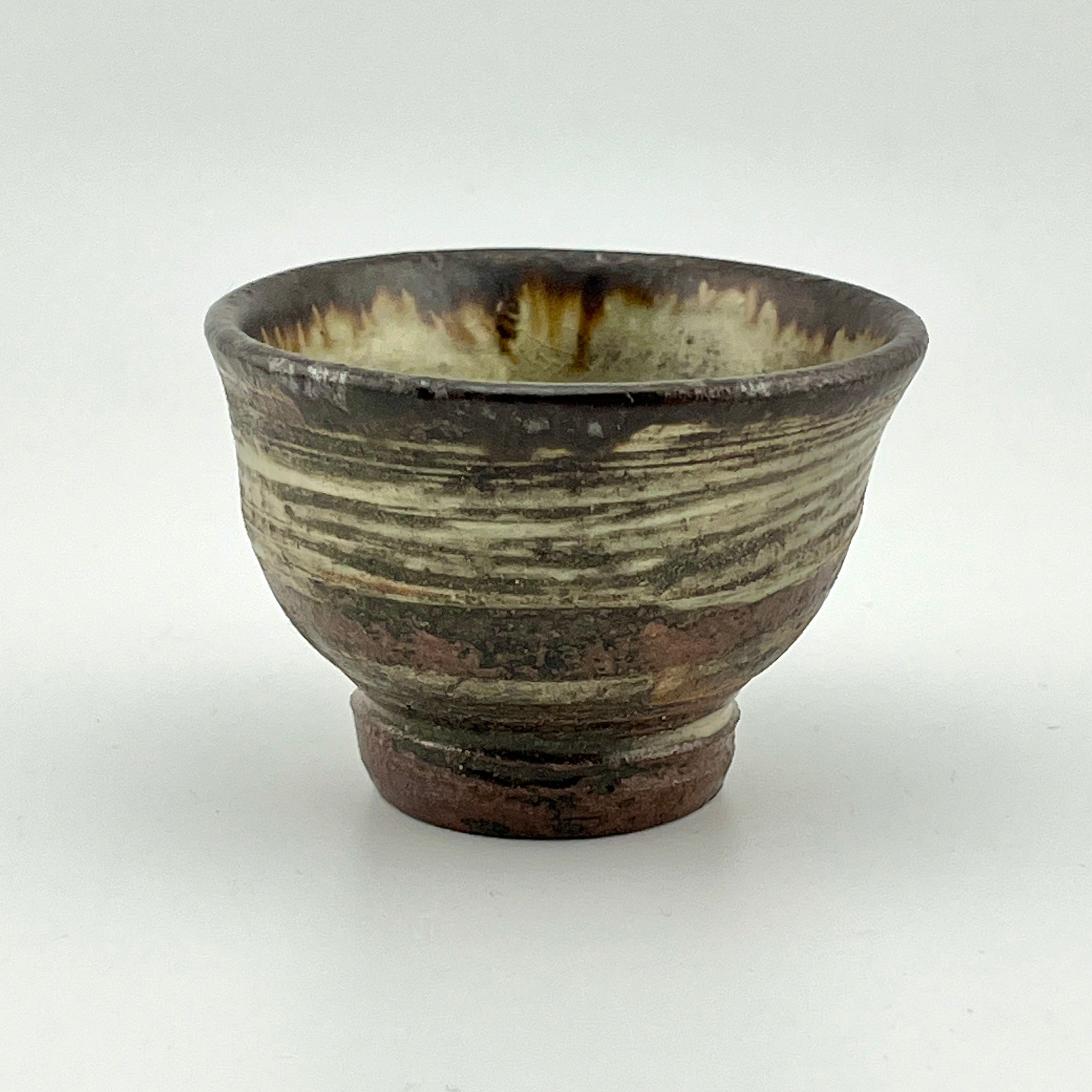 陶芸家 作家物 作者不明 焼締 やきもの 盃 ぐい呑 小碗 箱無し 沖縄