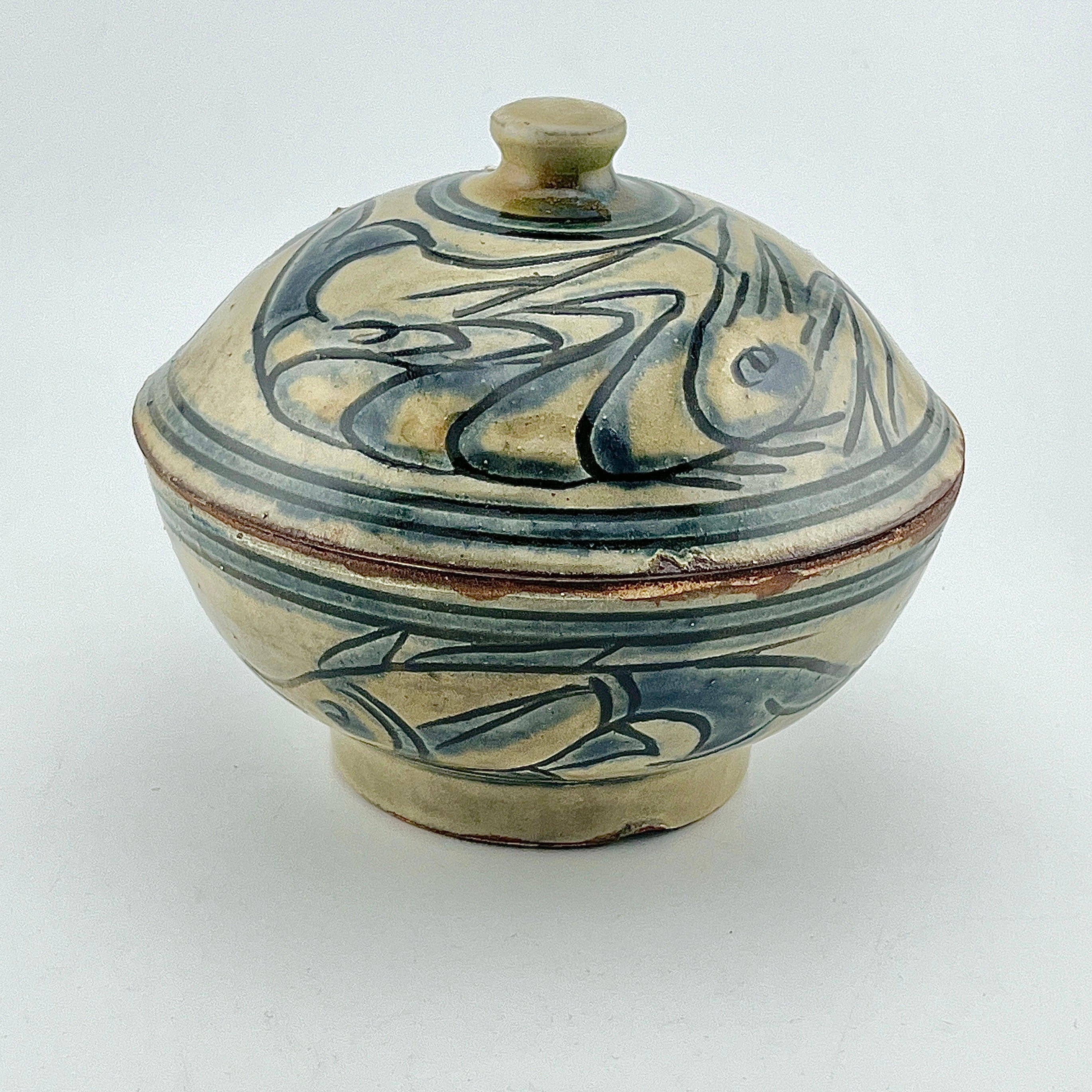 人間国宝 金城次郎 海老紋抱瓶 栞 共箱 美品 壺屋焼 壷屋焼 やちむん