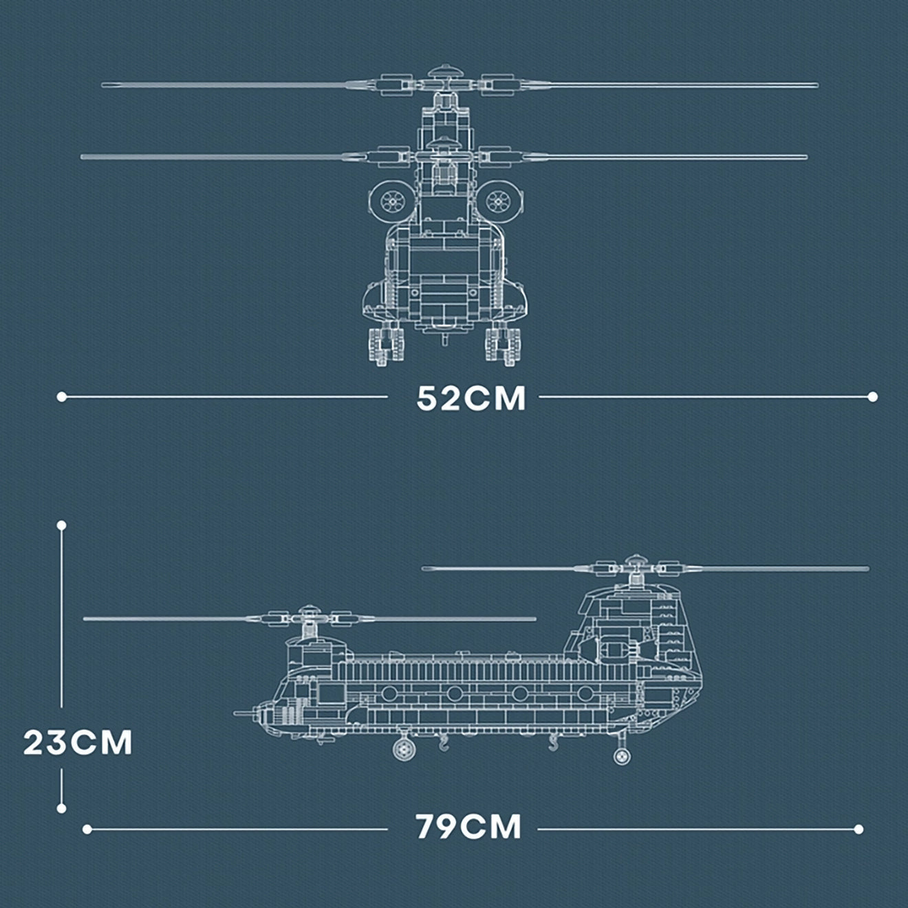 AFM CH-47 チヌーク 輸送ヘリコプター 1622Blocks | ミリタリーベース