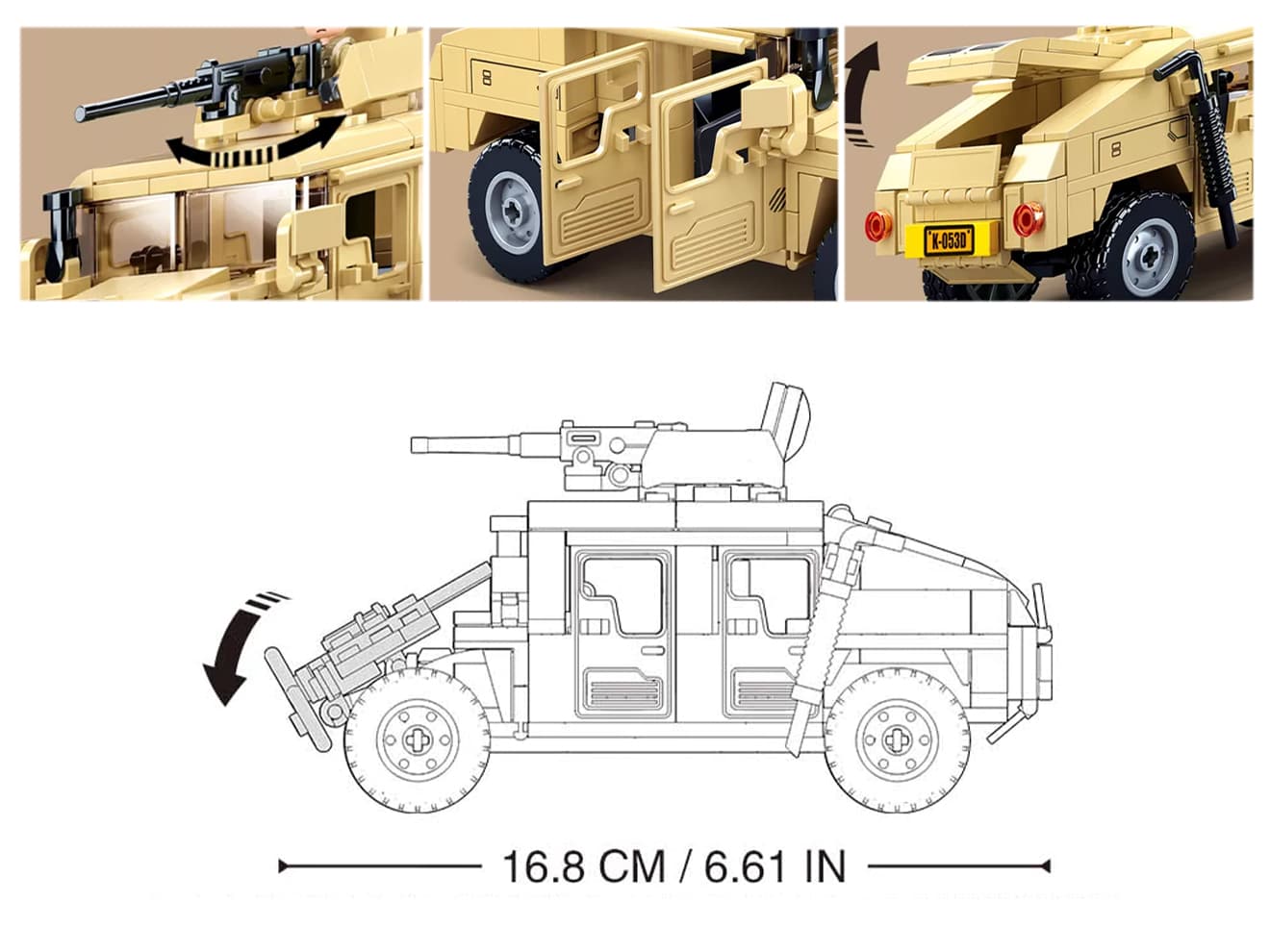 AFM HMMWV ハンヴィー 265Blocks | ミリタリーベース – ミリタリー