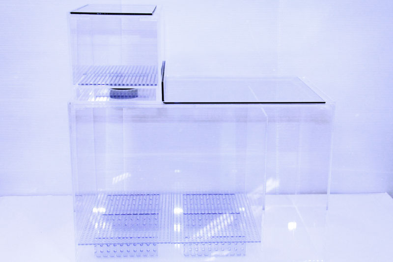 2層式オーバーフロー濾過槽 オーバーフロー濾過槽 二槽式