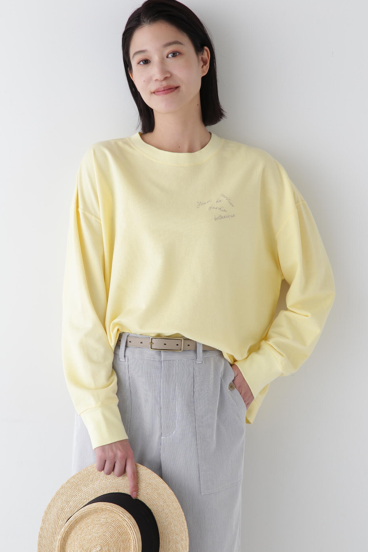 WEB限定カラー】ミニ裏毛ロゴトレーナー | human woman（ヒューマン
