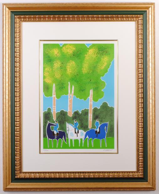 デリアレイス デリアレース 絵画 空想の世界 額装 版画 リトグラフ