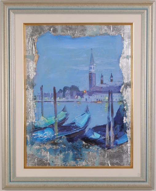 絵画のアクリル画でネイト・ジョルジオが描いたイタリアの風景画